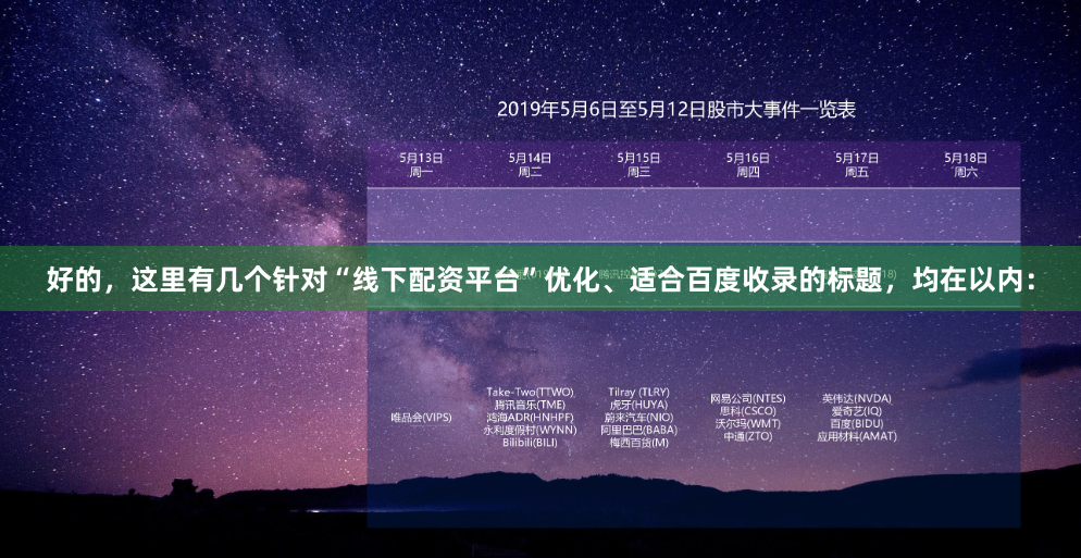 好的，這里有幾個針對“線下配資平臺”優化、適合百度收錄的標題，均在以內：
